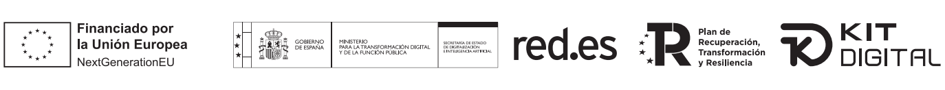 Logos del programa Kit Digital financiado por la Unión Europea NextGenerationEU